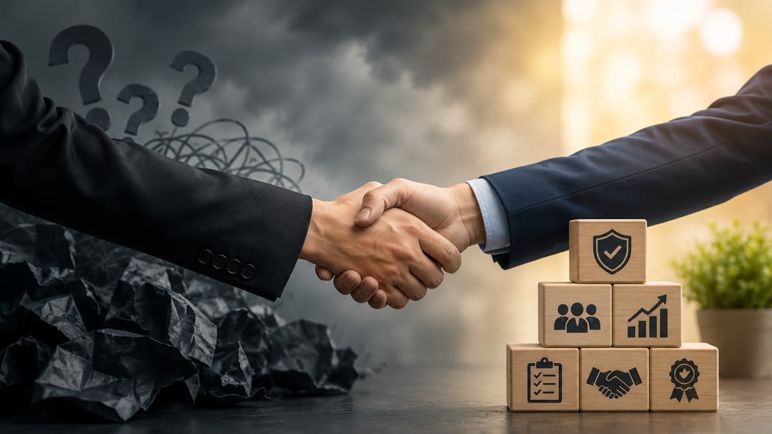 Processor partner shaking hands
